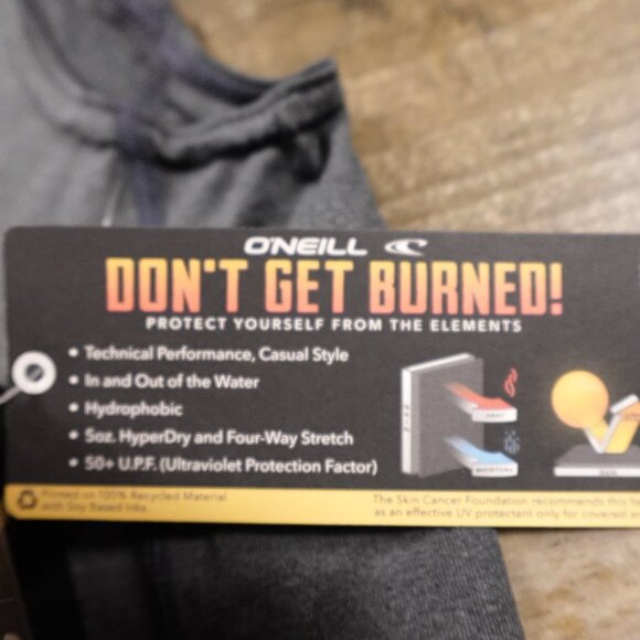 O’Neill Hybrid Sleeveless Sun Shirt Men’s XL Gray NWT - Picture 6 of 10